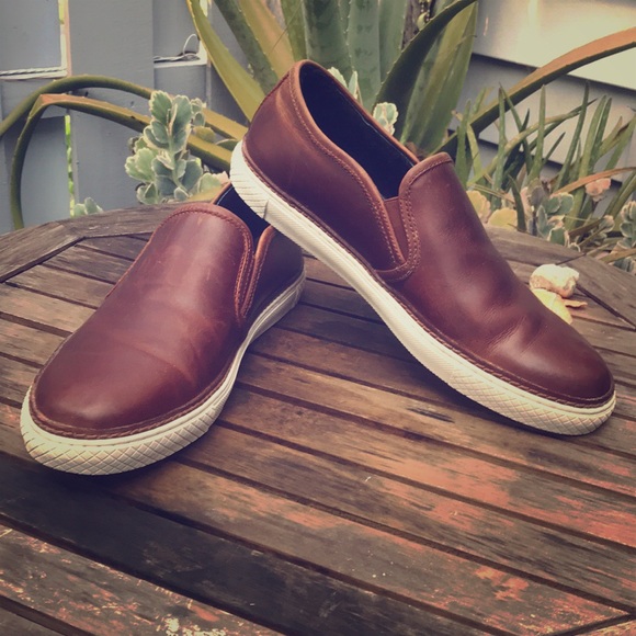 Frye Other - Frye Mens Essex Slip On Shearling in Cognac 11.5